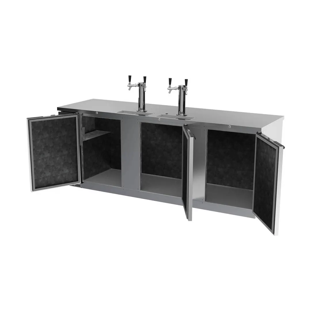 Beverage Air DD94HC-1-S 95" Draft Beer Cooler w/ 5 Kegs, 37.82 cu. ft., 2 Dual-Tap Towers