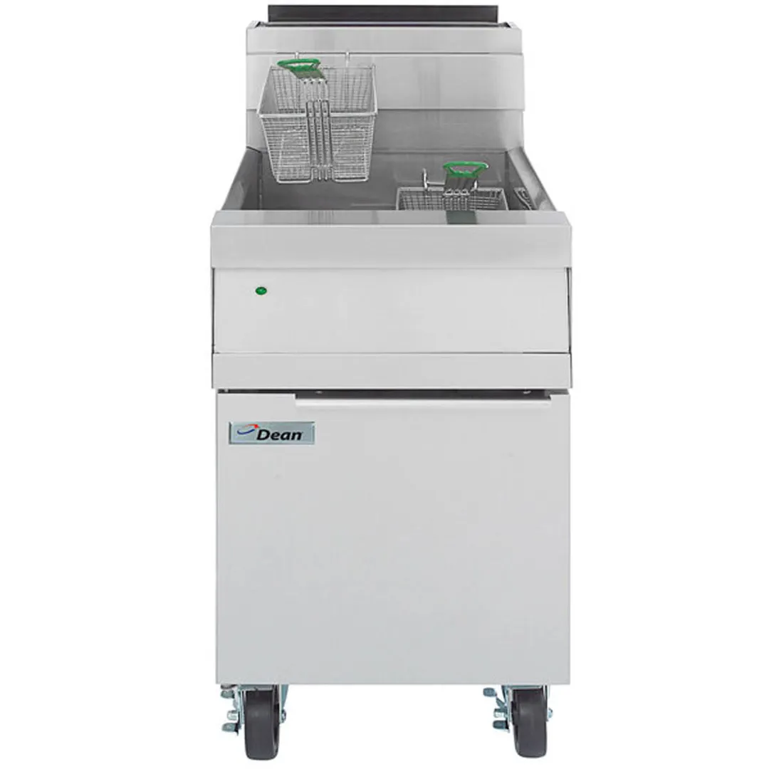 Frymaster/Dean D160G 20" Decathlon Performance Gas Deep Fryer, Floor Model, 75 lbs