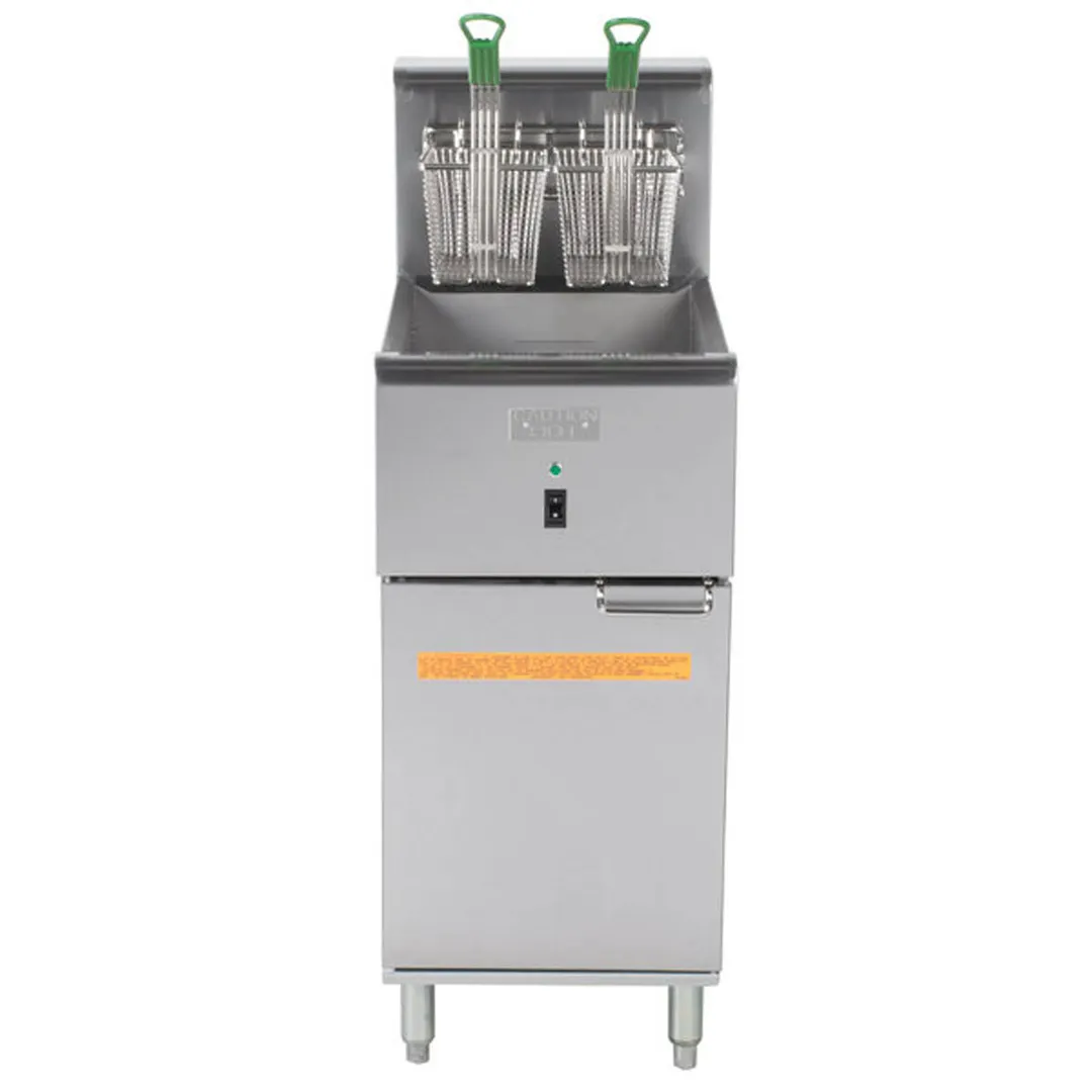 Frymaster/Dean SR114E 15" Floor Model Full Pot Super Runner Electric Fryer with 40 lbs, 208/240v