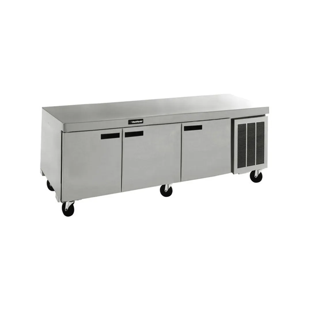 Delfield 18699BUCMP 99" 3-Section Worktop Refrigerator w/ 3 Doors, 27.3 cu. ft.