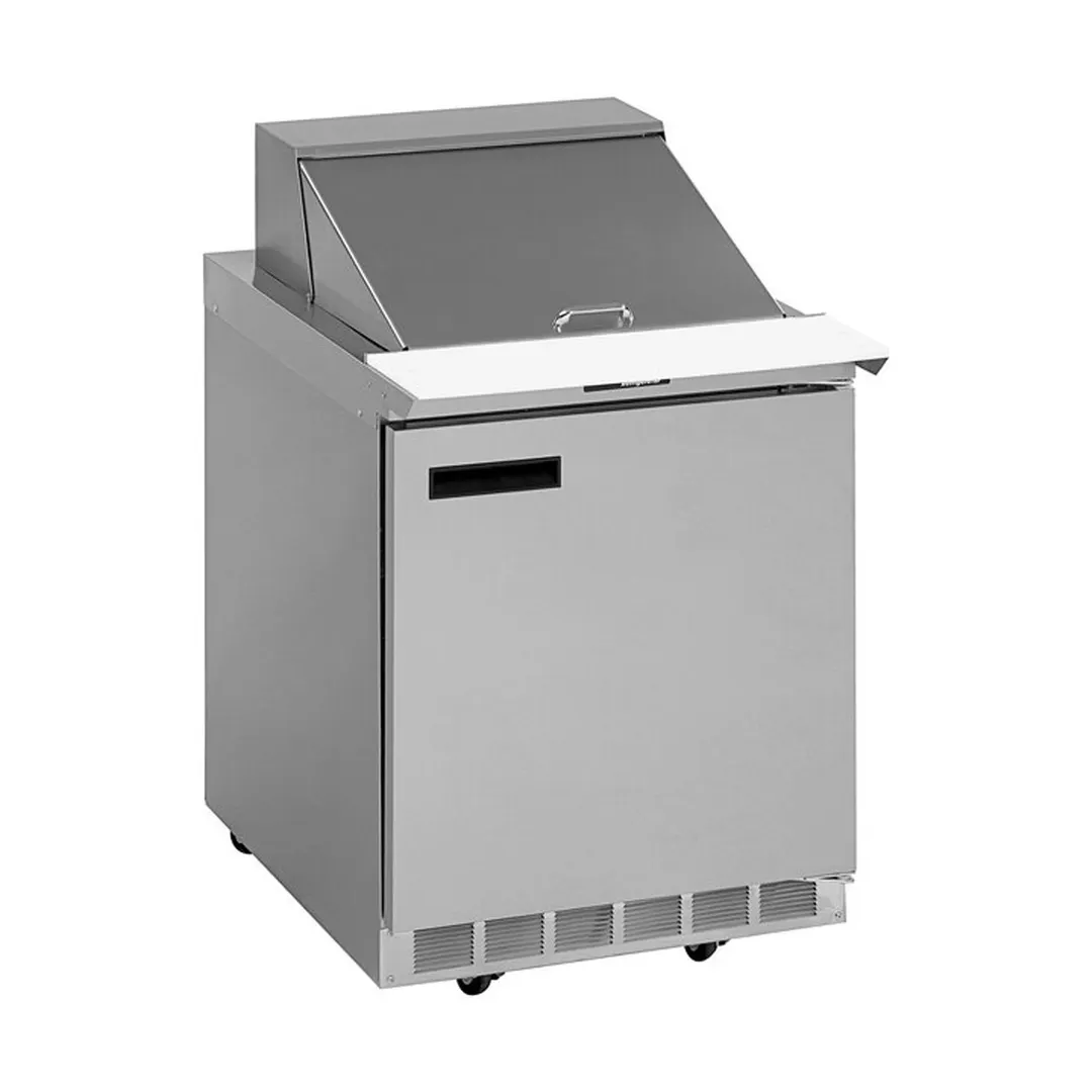 Delfield 4427NP-6 27" One Section Refrigerated Sandwich / Salad Prep Table w/ 1 Door, 6 Pans