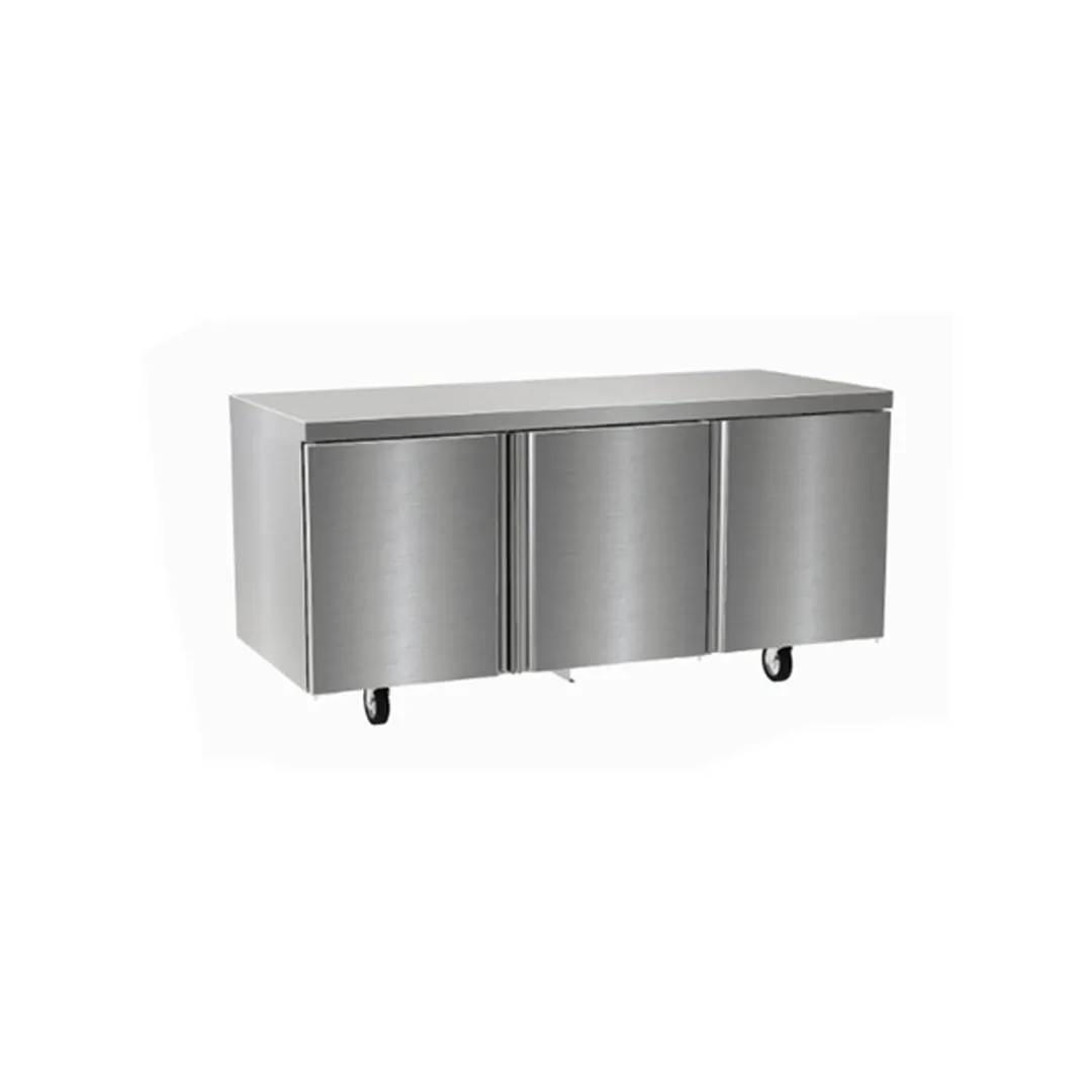 Delfield 4472NP 72" 3-Section Worktop Refrigerator w/ 3 Doors, 22.1 cu. ft.