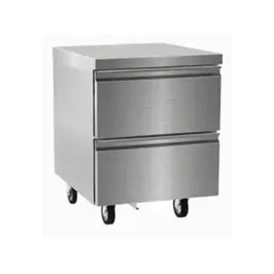Delfield D4424NP 24" 1-Section Worktop Refrigerator w/ 2 Drawers, 6.35 cu. ft.
