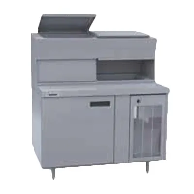 Delfield F18PD48P 48" 1-Section Refrigerated Pizza Prep Table w/ 1 Door, 12 Pans