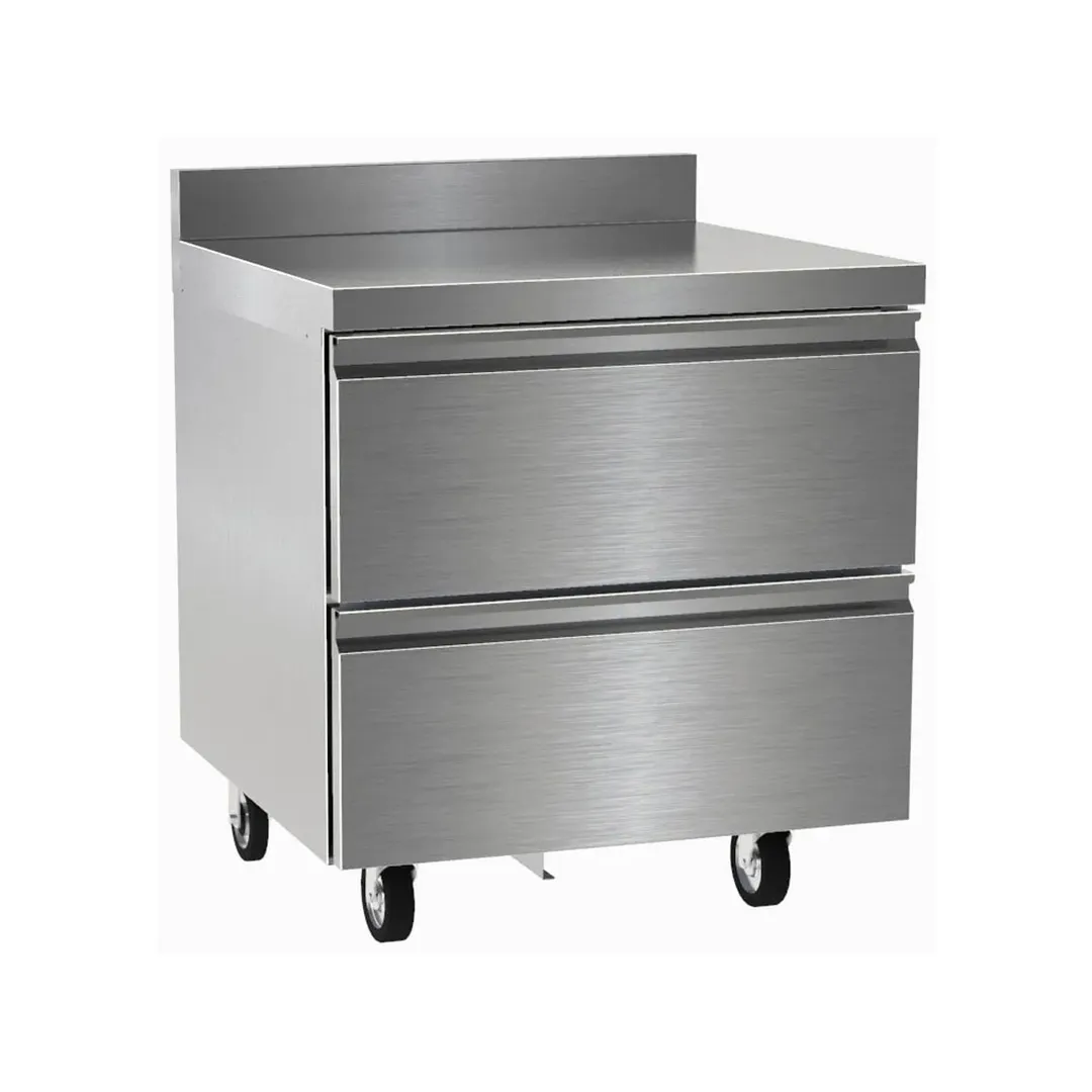 Delfield STD4532NP 32" 1-Section Worktop Freezer w/ 2 Drawers, 4" Backsplash, 8.8 cu. ft.