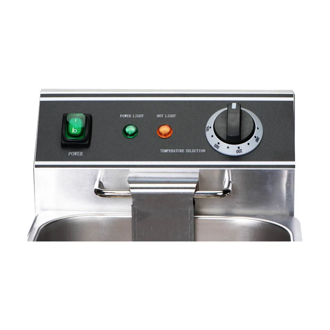 Adcraft DF-6L/2 Double Tank Countertop Electric Deep Fryer w/ 2 Fryer Baskets, 15 lb/hour Per Pot