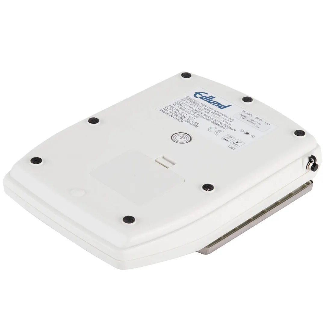 Edlund DFG-160 Portion Scale – 160 oz Capacity, 0.1 oz Resolution, 6” Stainless Steel Platform, LCD Display