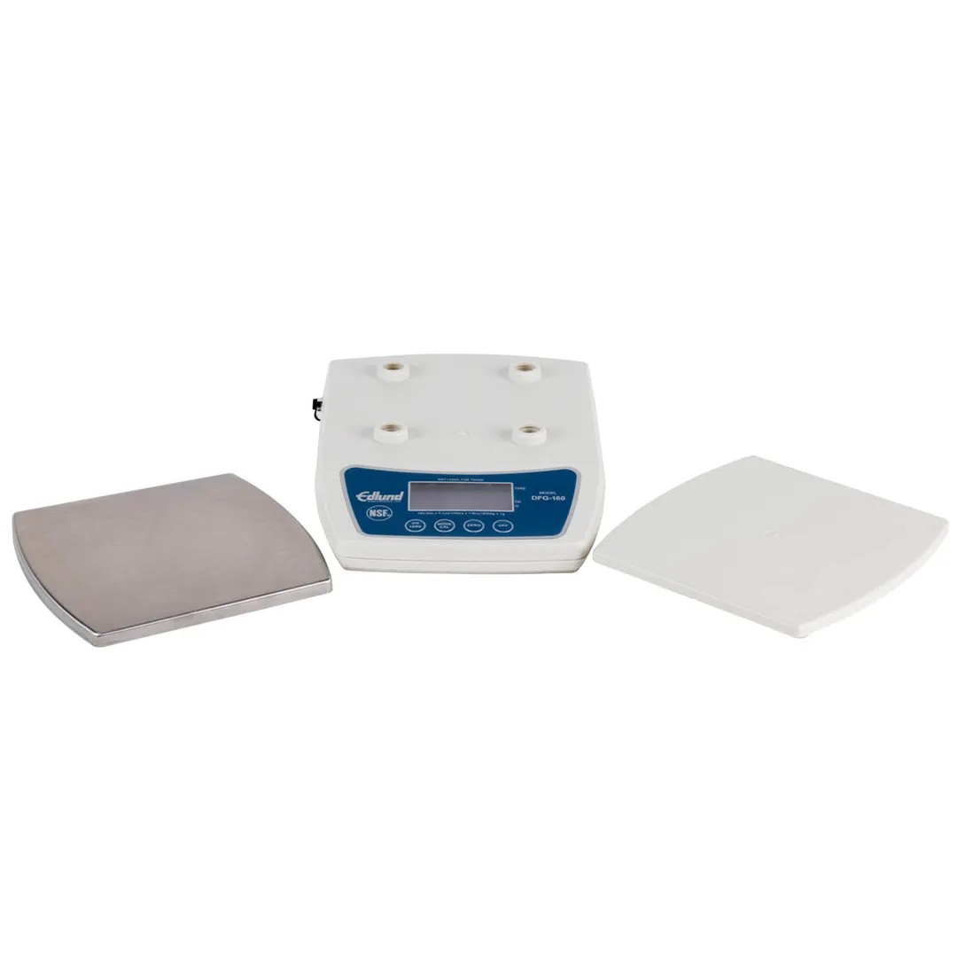 Edlund DFG-160 Portion Scale – 160 oz Capacity, 0.1 oz Resolution, 6” Stainless Steel Platform, LCD Display