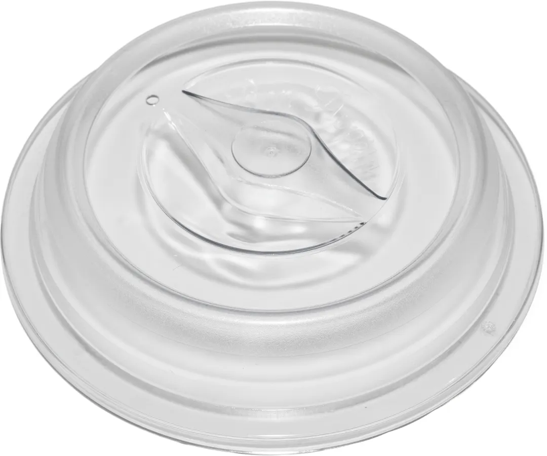 Dinex DX01210001 Hollow Cover, 9" Dia X 2" H Clear Polyamide Venting Fits 9" Bases TA3/MOCII - 1/Case