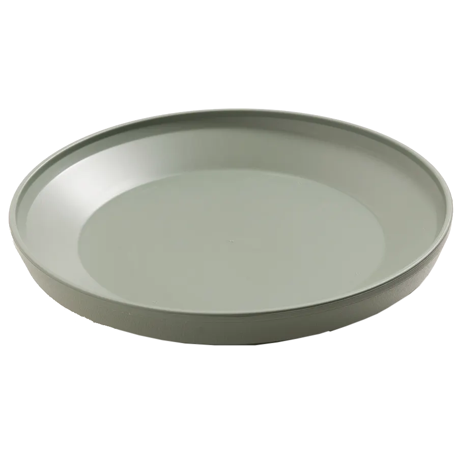Dinex DX107784 Insul-Base Dome, 9½" Dia x 1¾" H, Sage Plastic Double‑Wall Fits 9" Heated Plate – Case