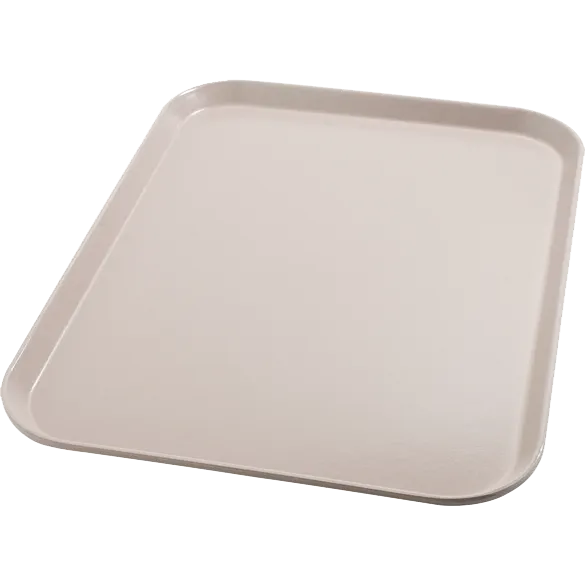 Dinex DX1089M31 Tray - 15" X 20" Rectangular Flat Fiberglass, Size M, Brown Latte - 1/Case