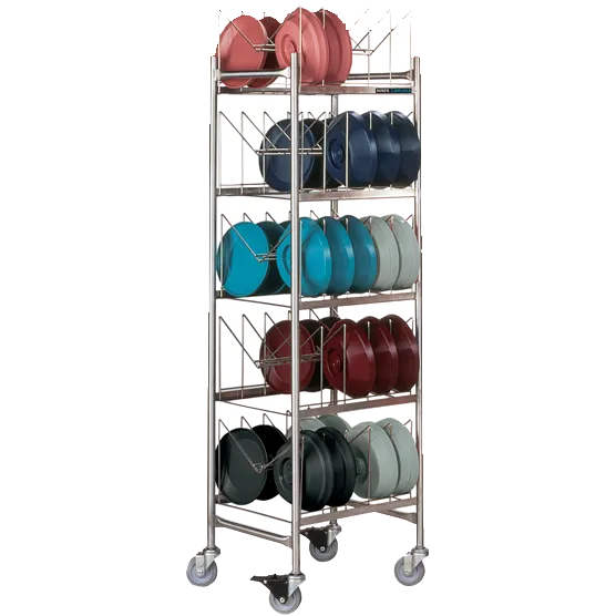 Dinex DX1173X50 Stainless Steel TMP Drying & Storage Cart - Holds 50 Domes
