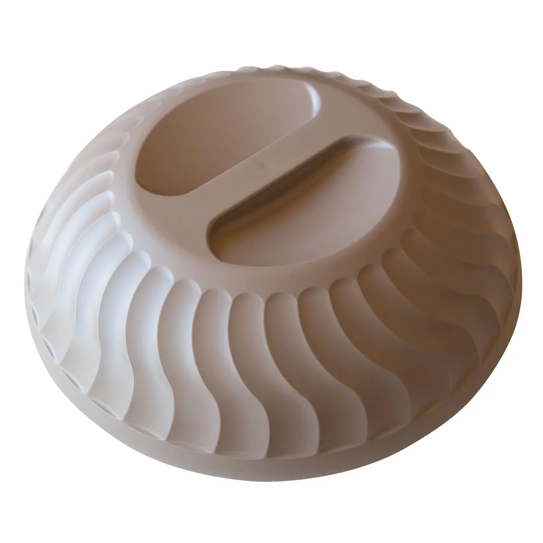 Dinex DX340031 Turnbury Insulated Dome 10" Dia. Fits 9" Plate, Brown Plastic Latte - 12/Case