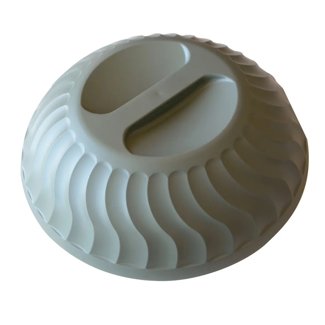 Dinex DX340084 Insulated Dome, 10" Dia., Fits 9" Plate Base, Green Plastic Handle, 12/Case