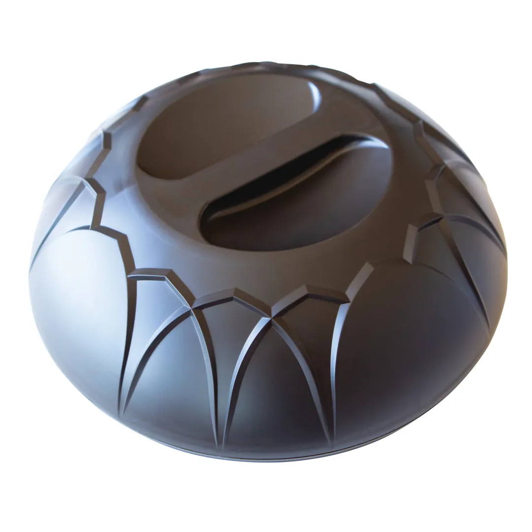 Dinex DX540003 Fenwick Entree Dome – Insulated Double‑Wall Black Ozone‑Safe Foam, BPA‑Free - 1/Case