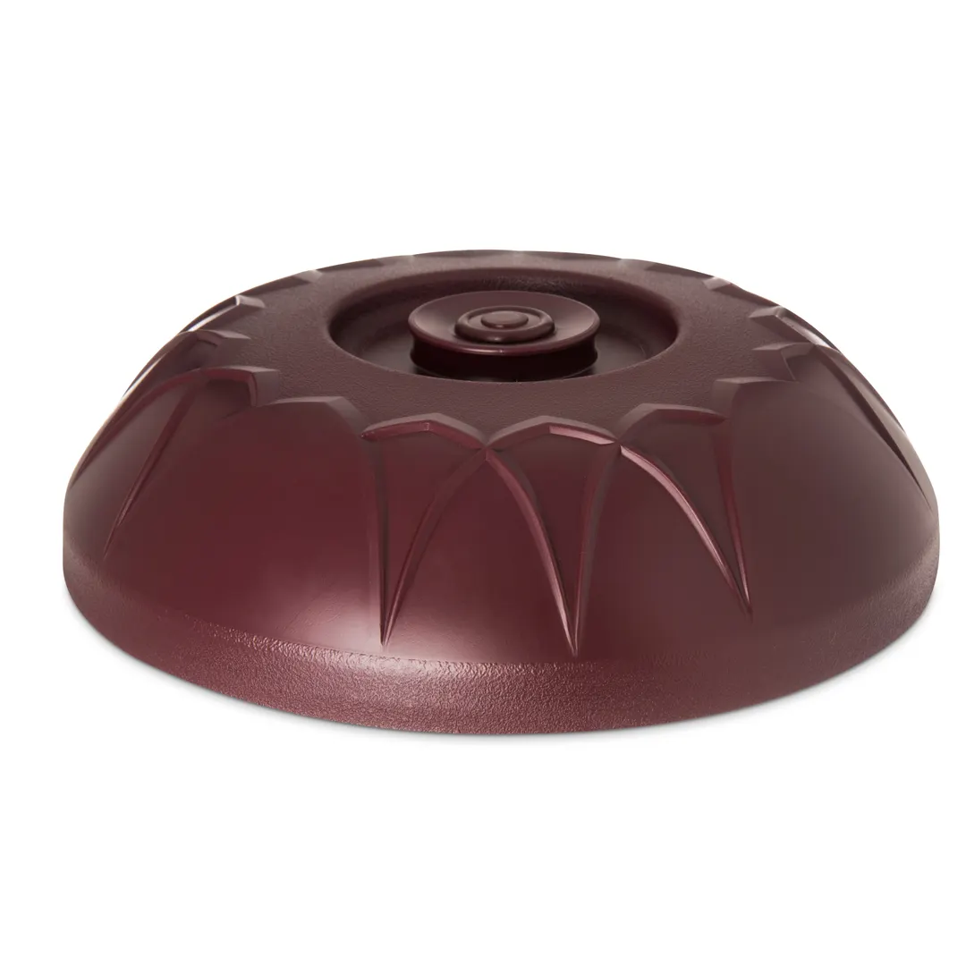 Dinex DX540061 Fenwick Entree Dome, Double‑Wall Red Plast Bowl, BPA‑Free, Dishwasher Safe - 1/Case