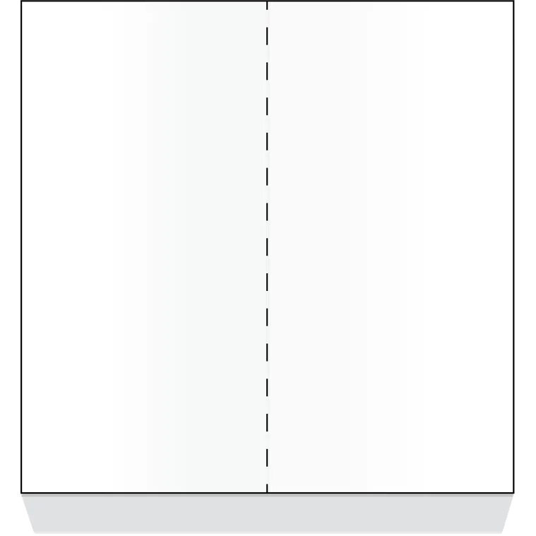 Dinex DX6ST0010000 Tray Ticket, 8½" x 11", 2‑Panel Unprinted, Laser Compatible Paper - 1/Case