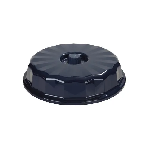 Dinex DX9400B50 Tropez Convection Entree Dome, 9-1/5" Dia., Fits 9" Plate, Plastic, Blue - 12/Case