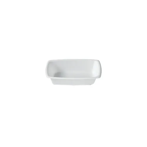 Dinex DXHH1 - 6 Oz Rect White PP Side Dish Bowl, 300°F Heat-Resist, Recyclable - 2.000/Case