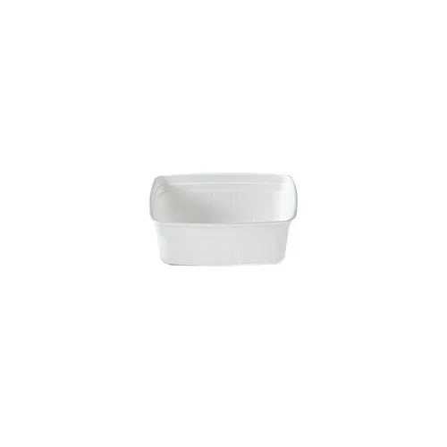 Dinex DXHH20 Soup Bowl, 8 Oz Rectangular White Polypropylene, Heat-Resistant 300°F, Recyclable - 1/Case