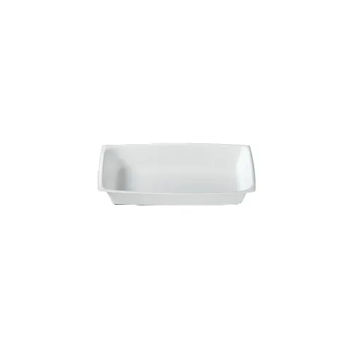 Dinex DXHH8 - 12 Oz Rectangular Disposable Tray, White Polypropylene, Heat‑Resistant 350°F, Recyclable