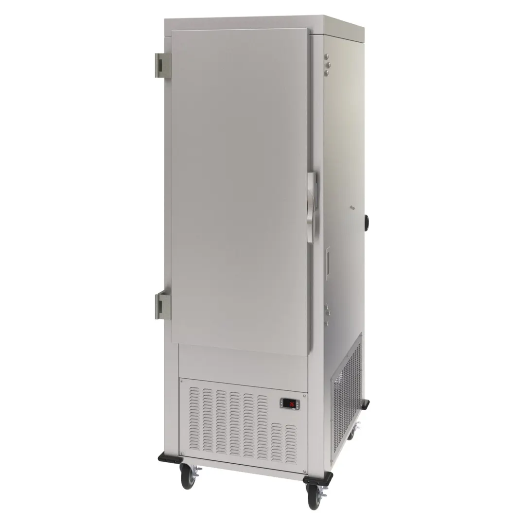 Dinex DXPACR15L 26" Air Curtain Mobile Refrigerator, Left Hinged Door, Stainless Steel, Bottom Mounted Self-Contained