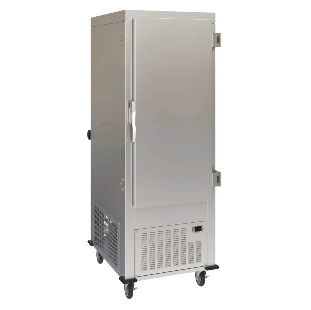 Dinex DXPACR15R 26" Air Curtain Mobile Refrigerator, Right Hinged Door, Stainless Steel, Bottom Mounted Self-Contained