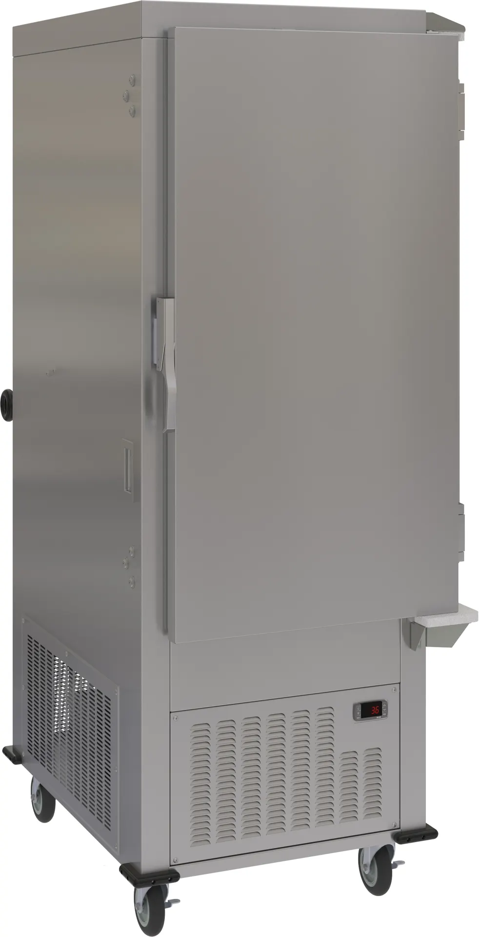 Dinex DXPACR15RSD 32" Air Curtain Refrigerator, Right Hinged and Sliding Back Door, Stainless Steel