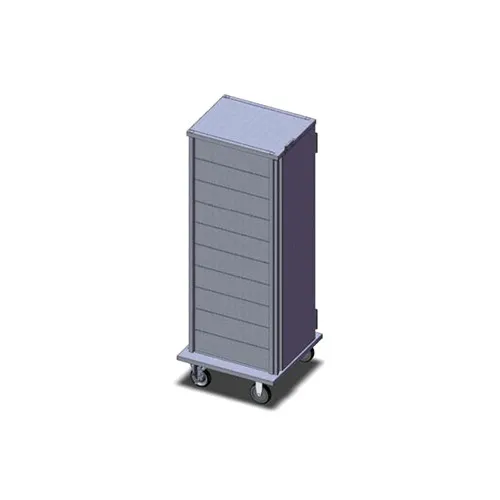 Dinex DXPICT10S 10 Tray TQ Economy Meal Delivery Cart w/ 1 Compartment, 1 Door