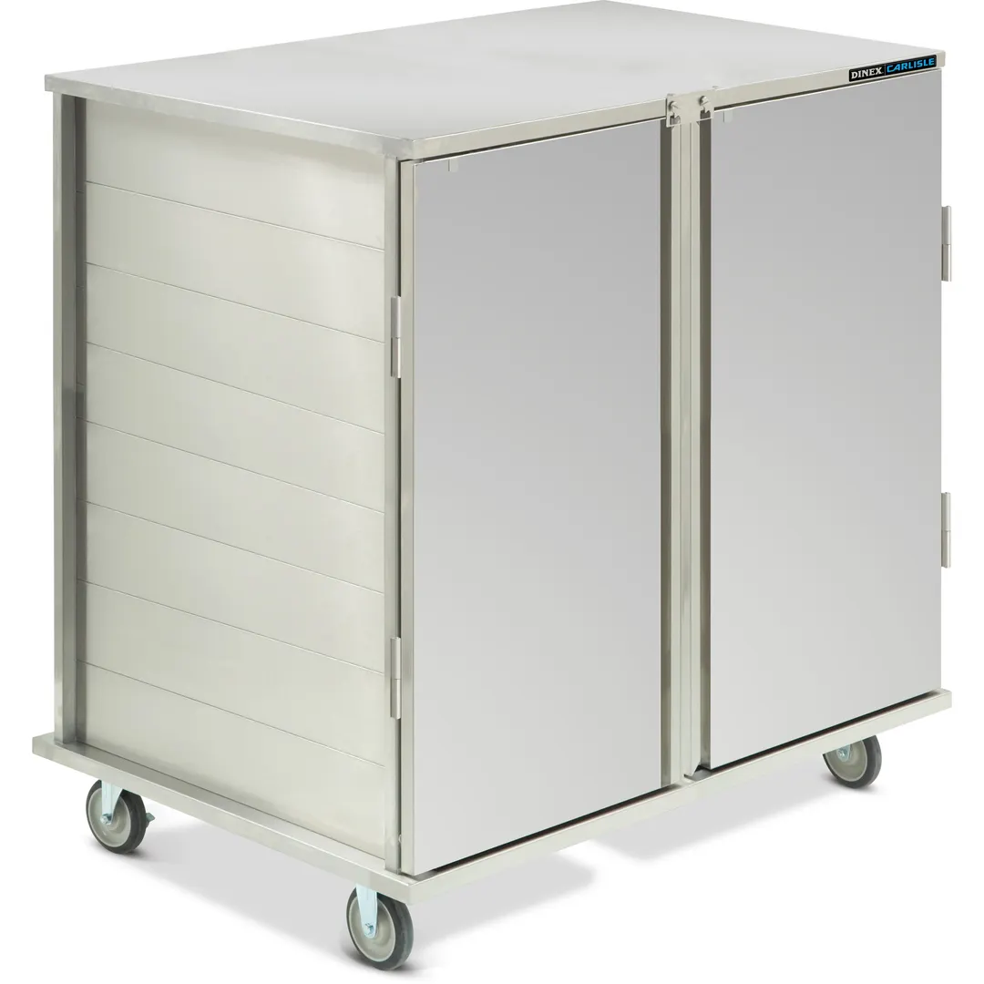 Dinex DXPICT242D 20 Tray TQ Economy Meal Delivery Cart w/ 2 Compartments, 2 Doors