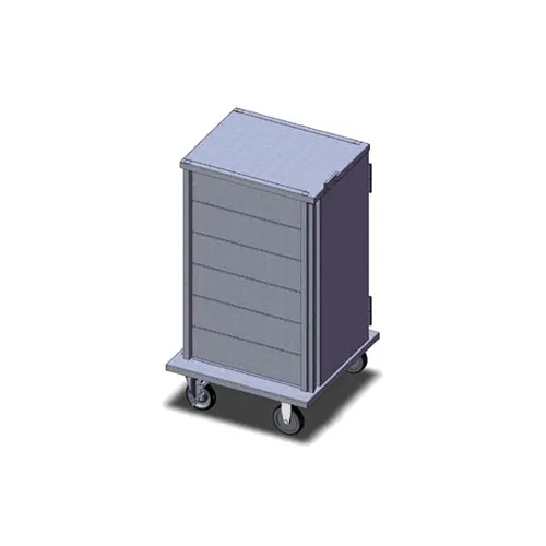 Dinex DXPICT6S 6 Tray TQ Economy Meal Delivery Cart w/ 1 Compartment, 1 Door