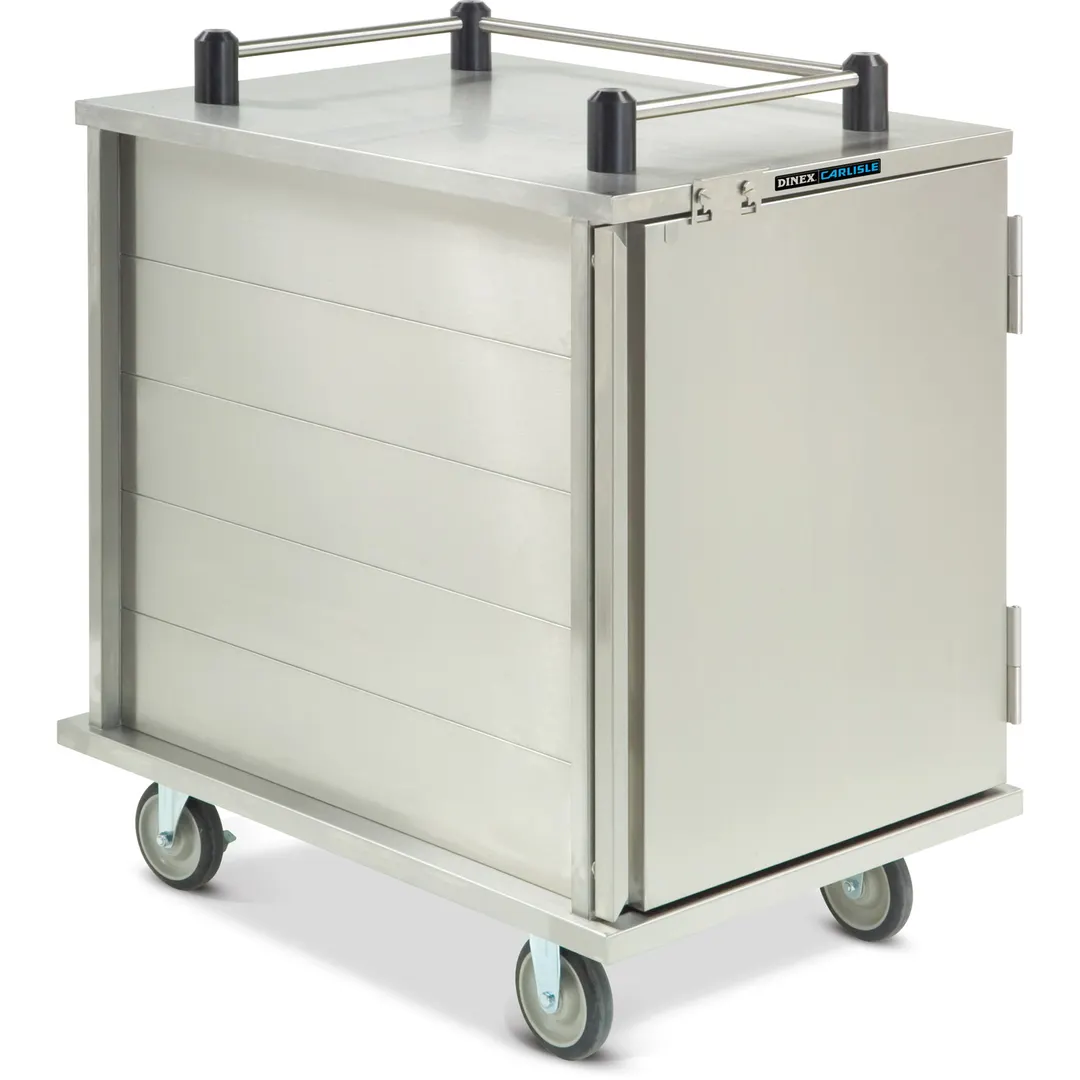 Dinex DXPICTPT12 12 Tray TQ Economy Meal Delivery Cart w/ 1 Compartment, 1 Door, Pass Thru