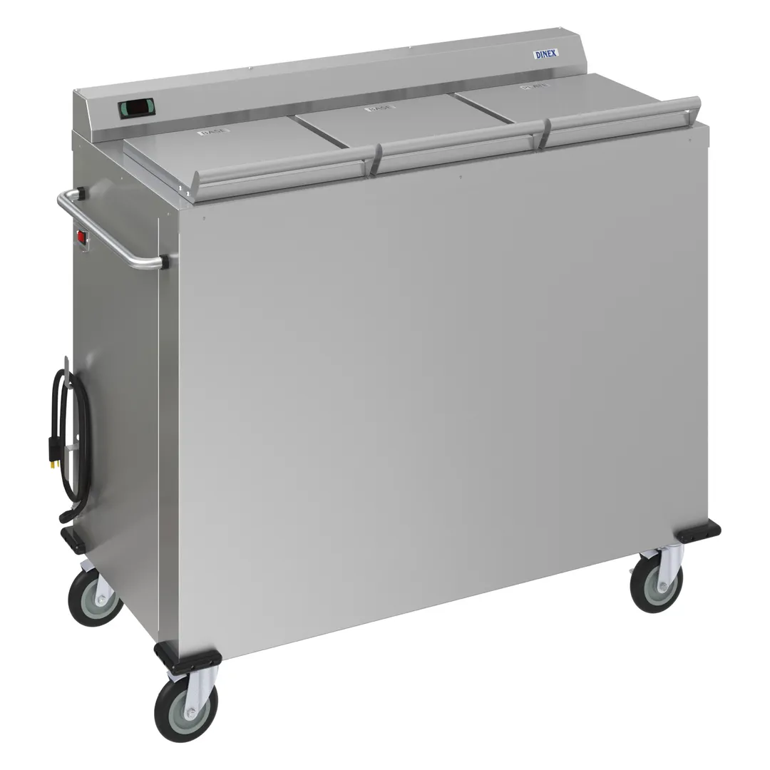 Dinex DXPSBH3P Colossus Heated Plate Dispenser, Mobile, Convection