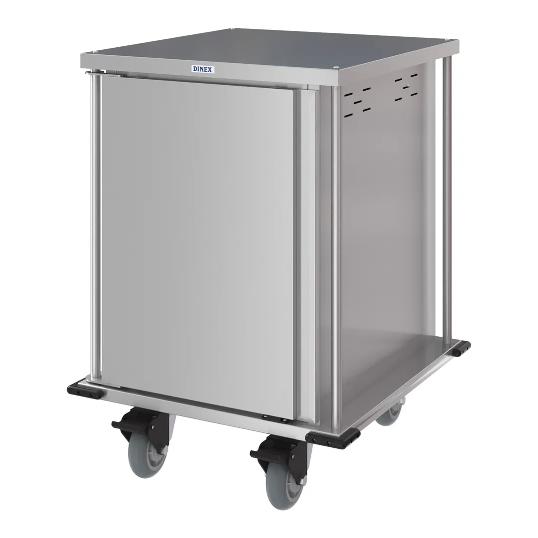 Dinex DXPTQC2T1D12 Enclosed Meal Delivery Cart with 12 Trays, 1 Door