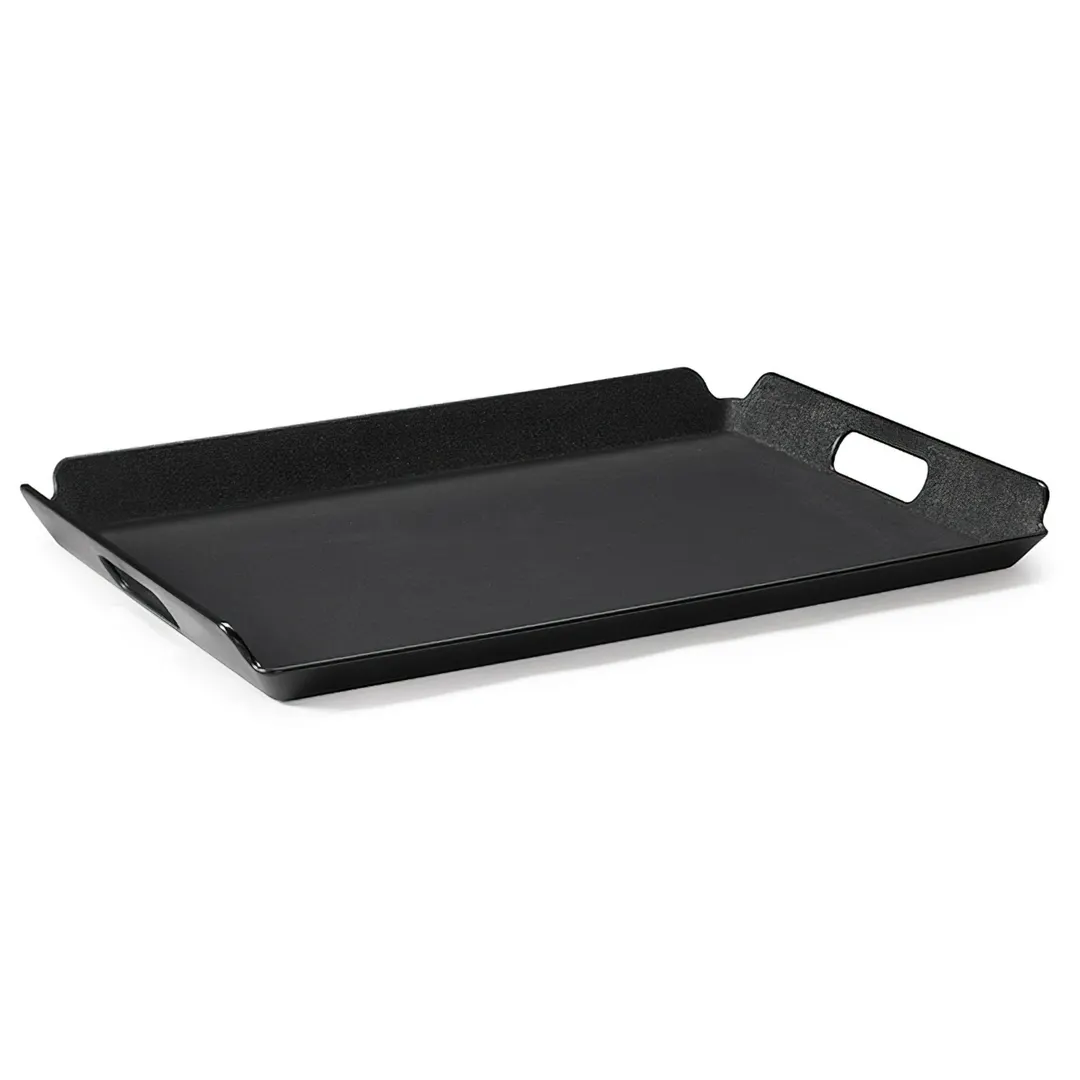 Dinex DXRST-1523-BK Room Service Tray, 15-1/4" x 21-1/4" Rectangular Plastic, Non‑Skid - 1/Case