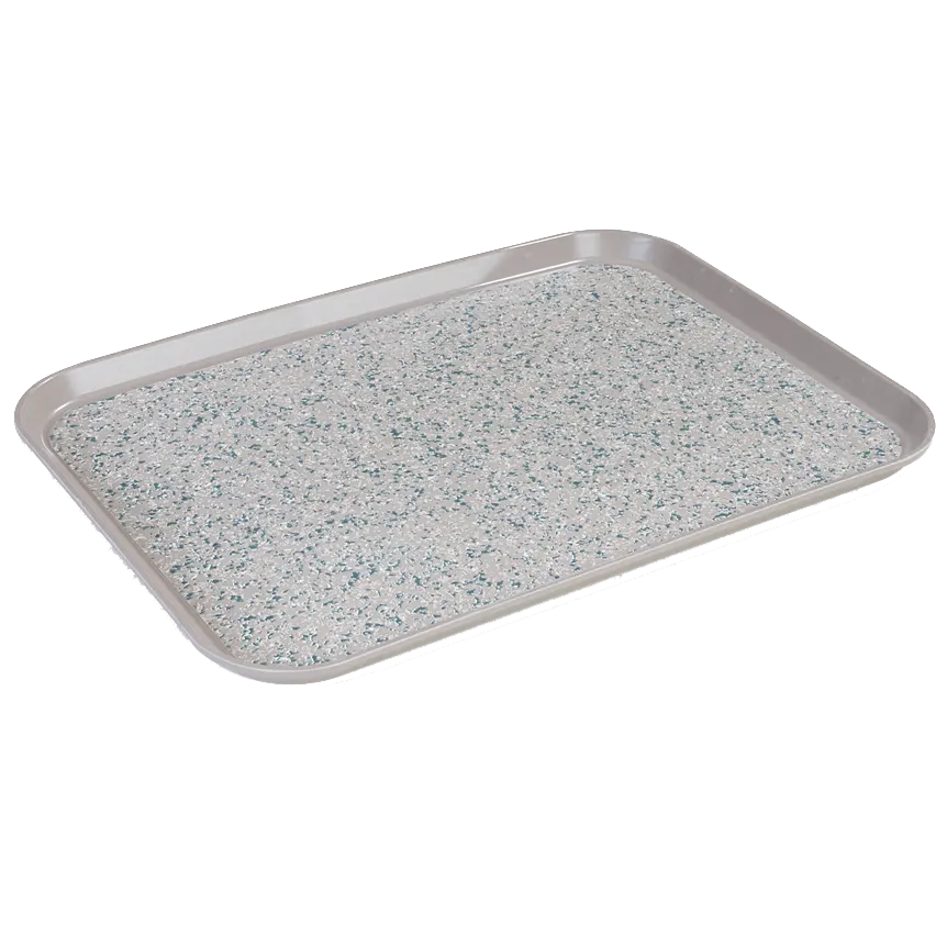 Dinex DXSMC1520NSM31 Patient Tray 15" x 20" Brown Fiberglass Non‑Skid/Resist NSF/Dishwasher - 1/Case
