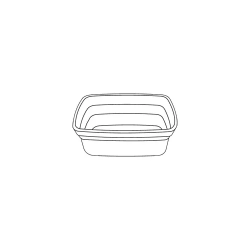 Dinex DXTT20 Soup Bowl - 8 oz Rectangular Plastic Disposable Bowl, 7-9 oz - 1/Case