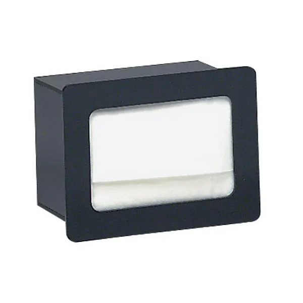 Dispense-Rite FMN-1 Napkin Dispenser Black Acryl 5"x6" 6-1/4"H x8-1/2"W x5-1/2"D 5-1/4"x7-1/2"Cutout