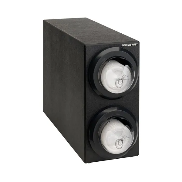 Dispense-Rite LID2-S1-2BT Lid Dispensing Cabinet, 16-1/4”H x 8”W x 23”D, Countertop