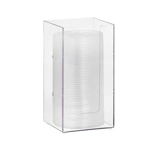 Dispense-Rite MLD-1 Lid/Cup Organizer, 4" Modular, 8"H X 4"W X 4"D, Acrylic, Clear