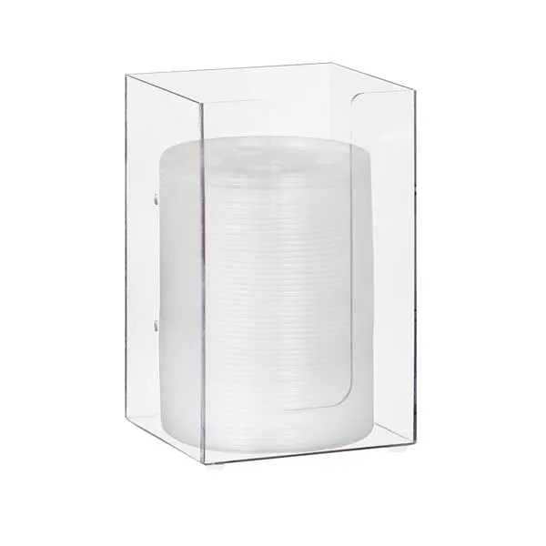 Dispense-Rite MLD-2 Lid/Cup Organizer, 5" Modular, 8"H X 5"W X 5"D, Acrylic, Clear