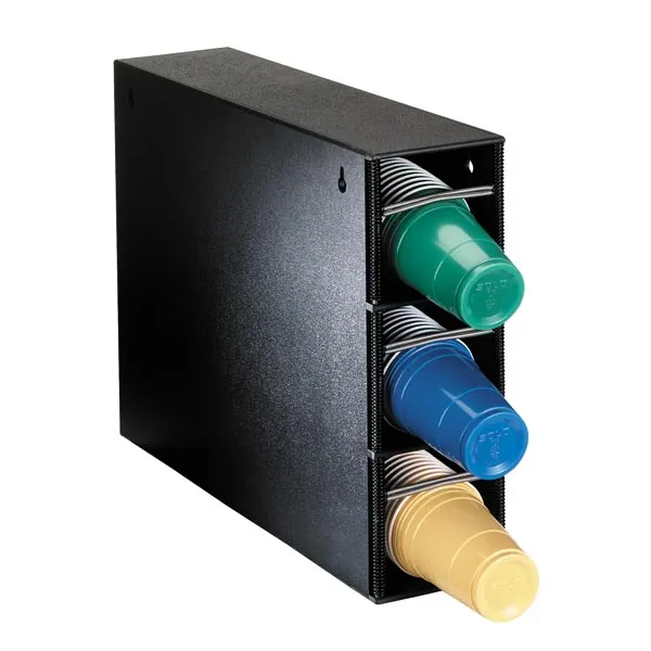 Dispense-Rite PL-CT-3BT Cup Dispensing Cabinet, Adjustable, 3 Section