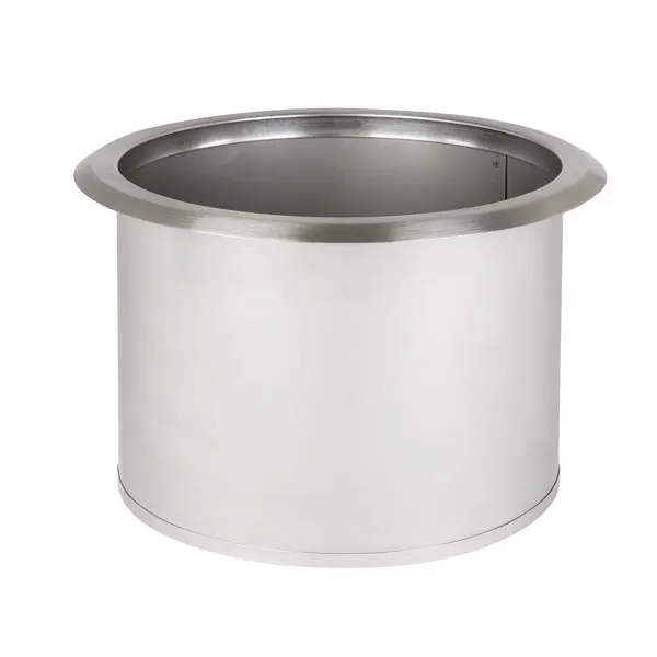 Dispense-Rite TCD-3-NB Trash Chute, Drop-In, 9-5/8" Dia. x 6"H, 8-1/4" Cut-Out, Stainless Steel
