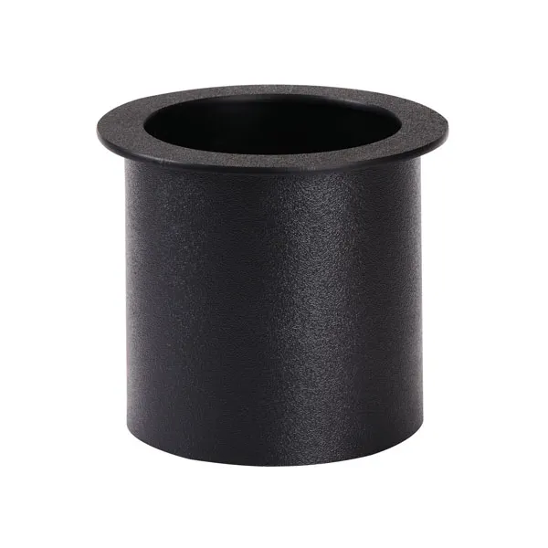 Dispense-Rite TTC-2BT Trash Chute, Drop-In, 7-1/4" Dia. x 6-1/8"L, Black Polystyrene, No Bottom