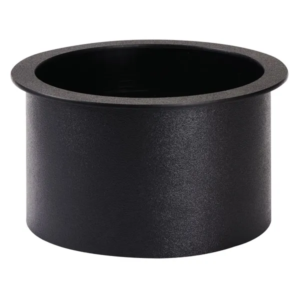 Dispense-Rite TTC-4BT Trash Chute, Drop-In, 11-1/4" Dia. x 6-1/8"L, Black Polystyrene