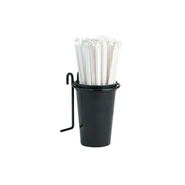Dispense-Rite WR-STRAW Straw Holder, 4-5/8" H x 3-1/8" W, Black Wire Design, Fits WR-3, WR-4 & WR-5