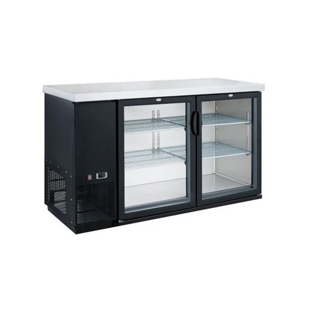 Dukers Appliance Co DBB48-H2 49" Refrigerated Back Bar Cabinet w/ 2 Glass Doors, 11.23 Cu Ft