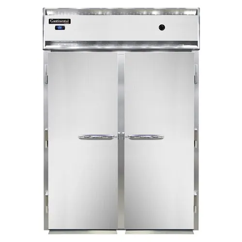 Continental DL2WI-E 2-Section Roll-In Heated Holding Cabinet, Stainless Steel Front, 2 Solid Doors
