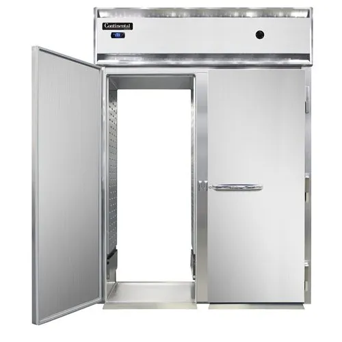 Continental DL2WI-RT 2-Section Roll-Thru Heated Holding Cabinet, Stainless Steel Front, Solid Doors, Electronic Control