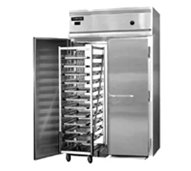 Continental Refrigerator DL2WI-SA-RT 2-Section “Full Height” Heated Holding Cabinet, Roll-Thru, Solid Doors, Stainless Steel/Aluminum